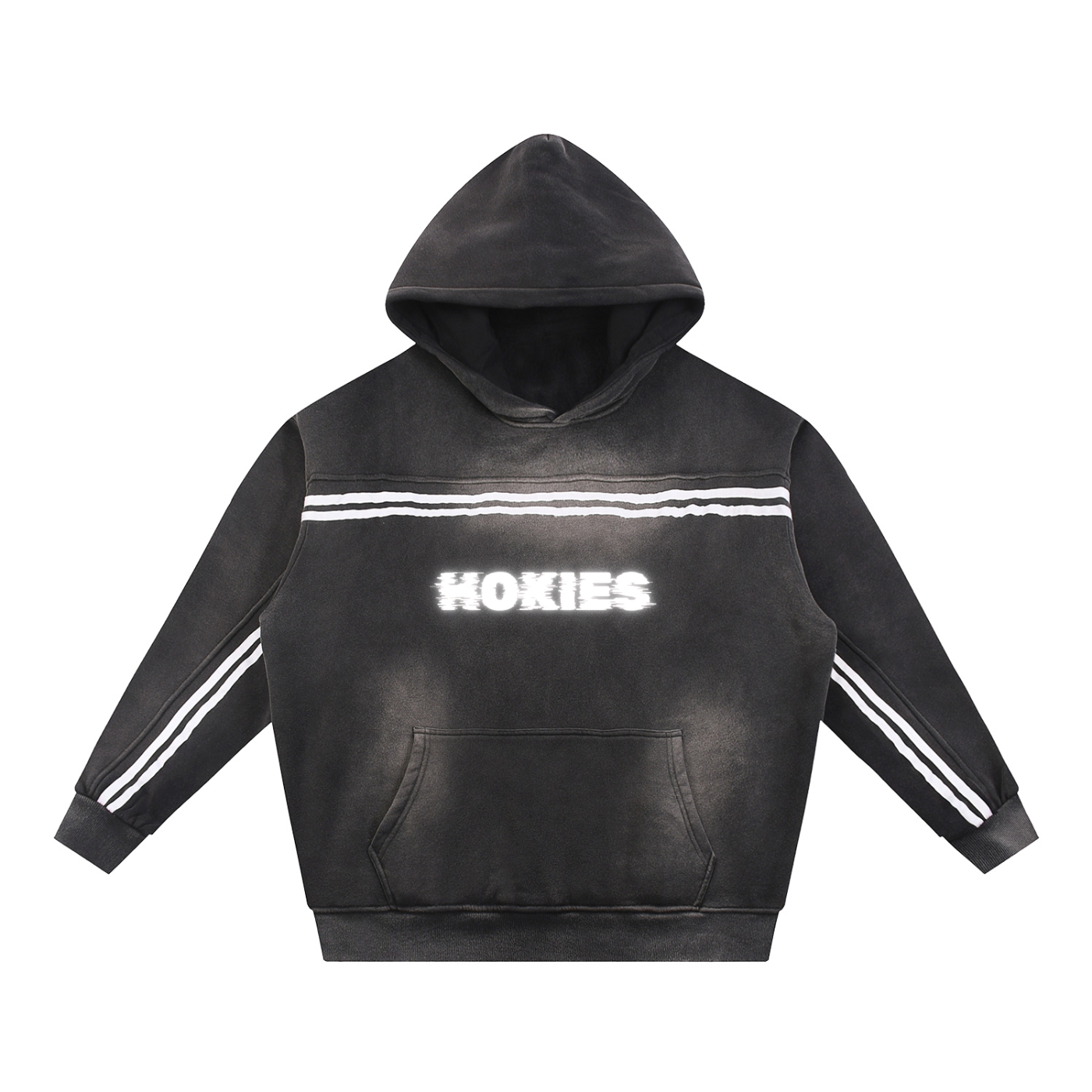 Faded Tape Fleece Hoodie